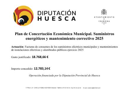 Imagen PLAN PROVINCIAL DE CONCERTACIÓN ECONÓMICA MUNICIPAL 2025. SUMINISTROS...